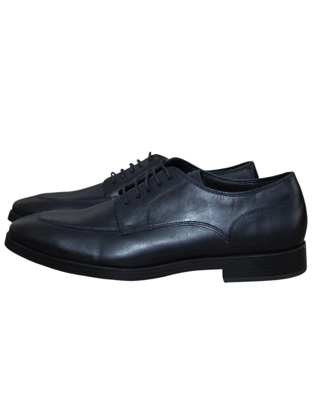 Cole Haan Men's Size 9M US Grand OS Black Leather Apron Split Toe Oxford Shoes